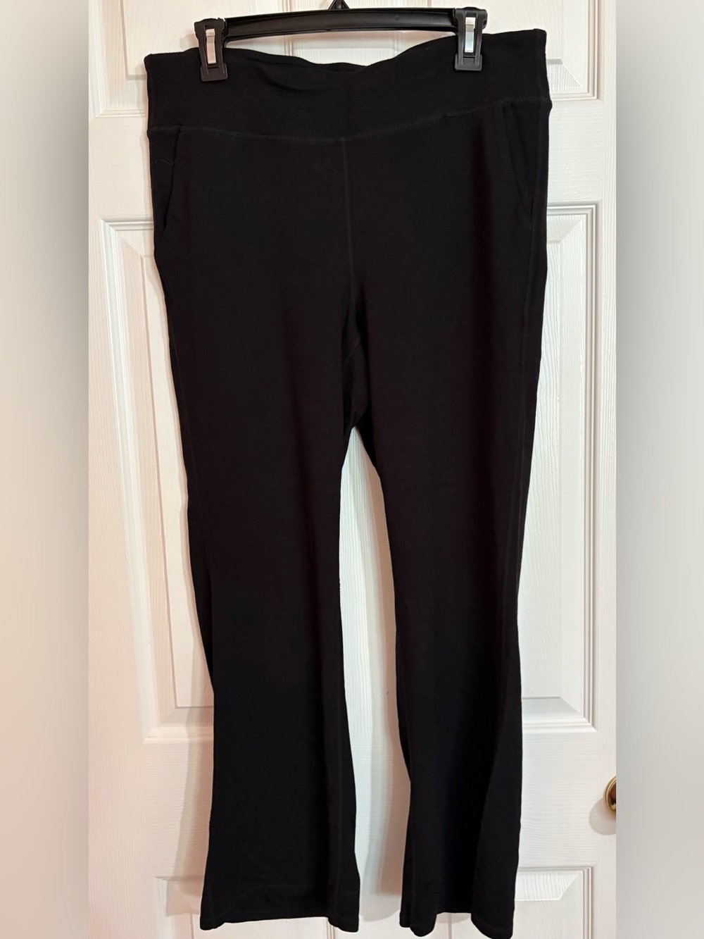 Black Boot-Cut Yoga Pants for Women